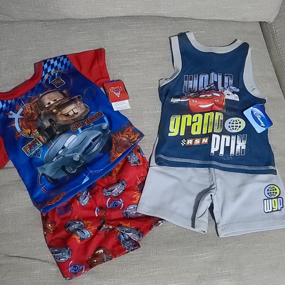 18 months Disney's Cars pj and short set NWT